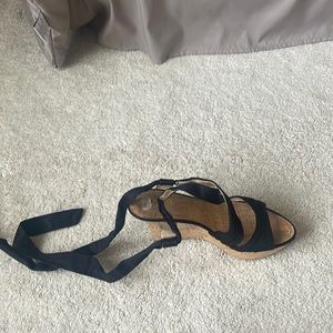 GUESS wedge sandals that tie up